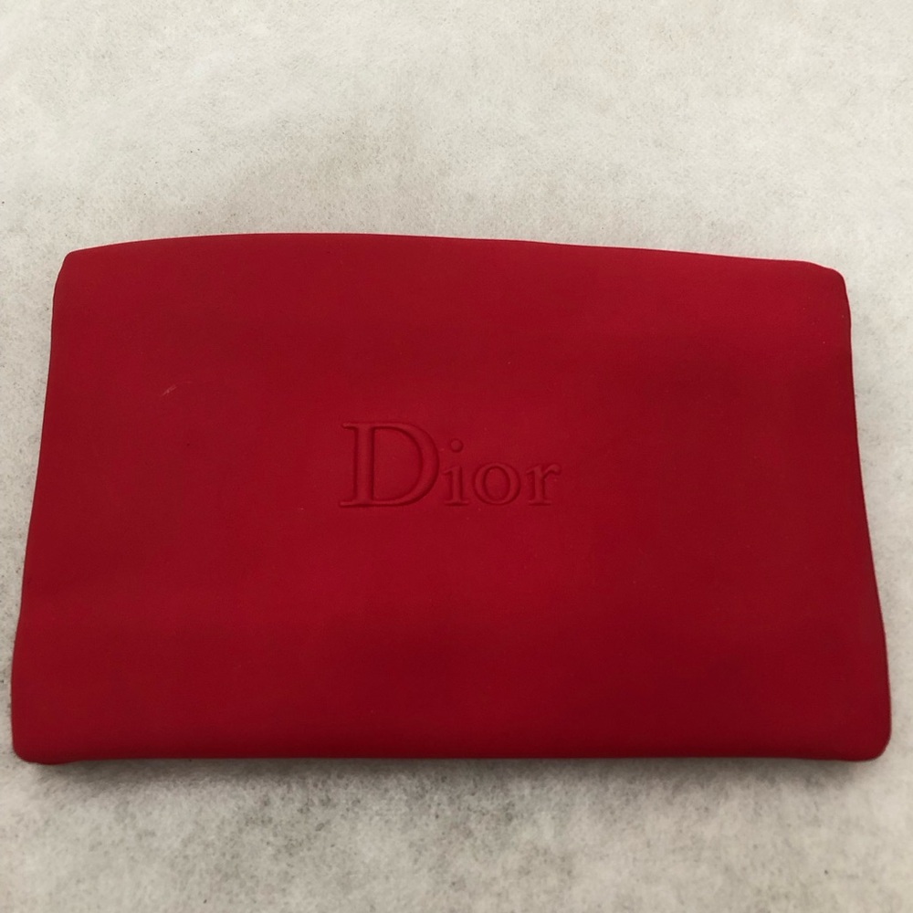 Dior pouch in red color